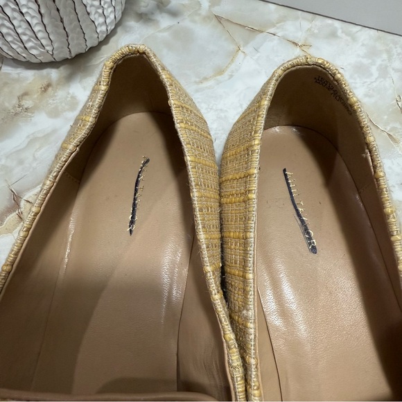 NWOT Ann Taylor Chain‎ Bit Straw Loafers In Natural Size 11M